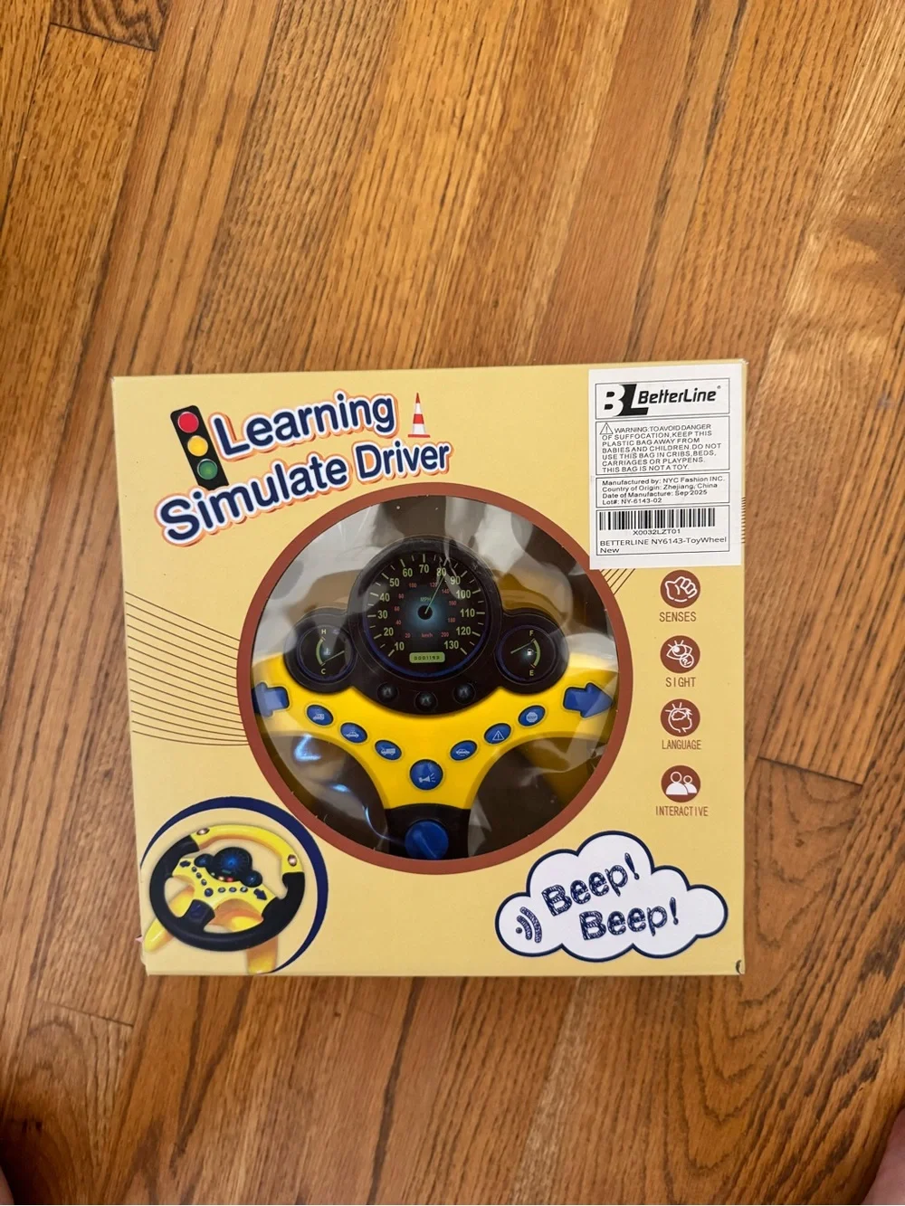 NIB Kids Steering Wheel Toy